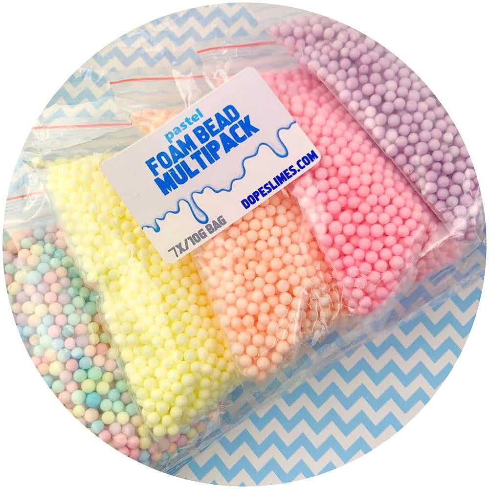 Multi-Pack Large Pastel Foam Beads